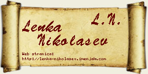 Lenka Nikolašev vizit kartica